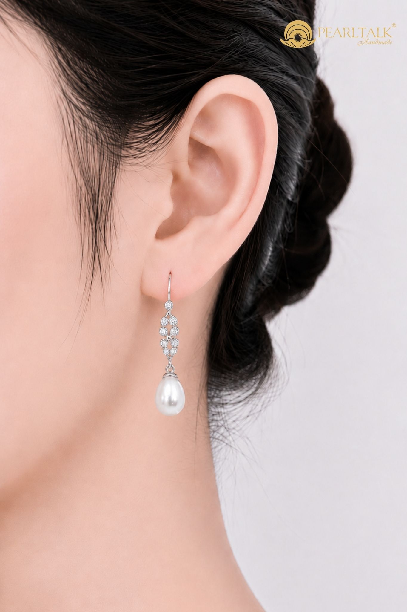 BÔNG TAI BẠC KIỂU GIỌT NƯỚC